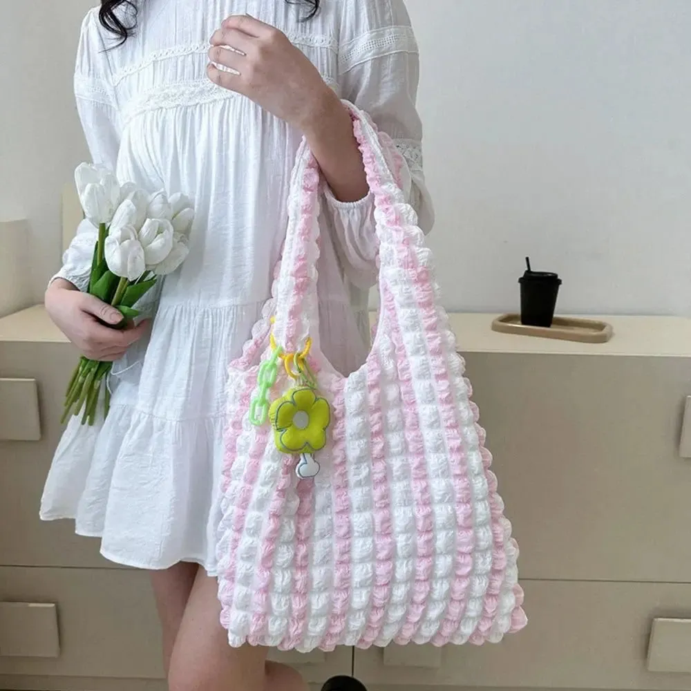 Amozae-New Women Girls Large Capacity Shoulder Bags Female Tote Bags Underarm Bags Casual Shopping Handbags (Pendants not included)