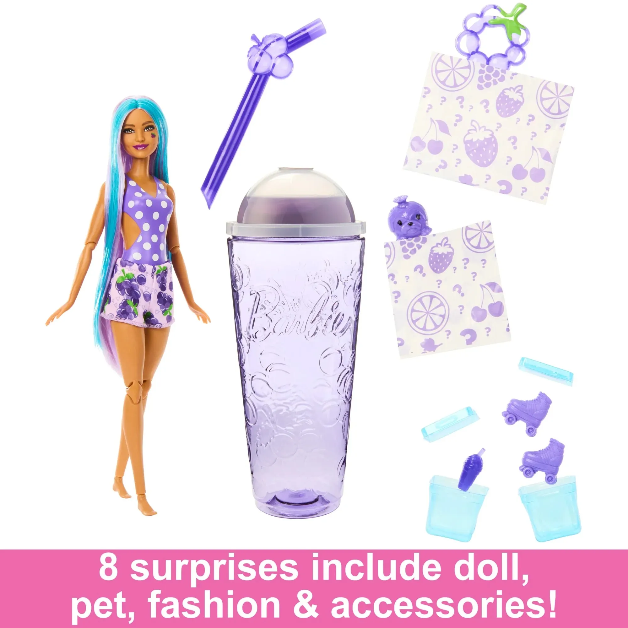 Barbie Pop Reveal Juicy Fruits Series - Grape Fizz