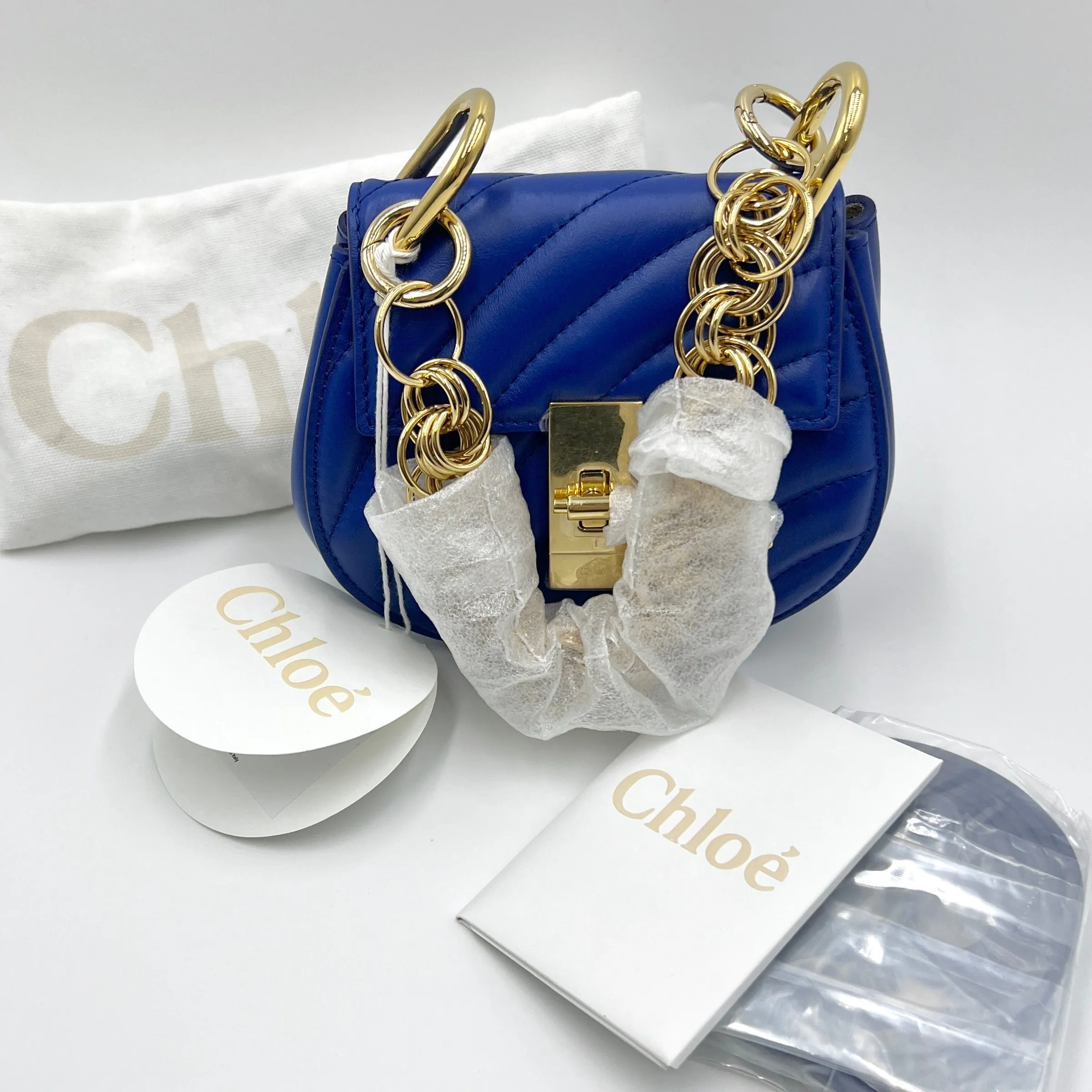 CHLO MICRO DREW BIJOU SHOULDER BAG