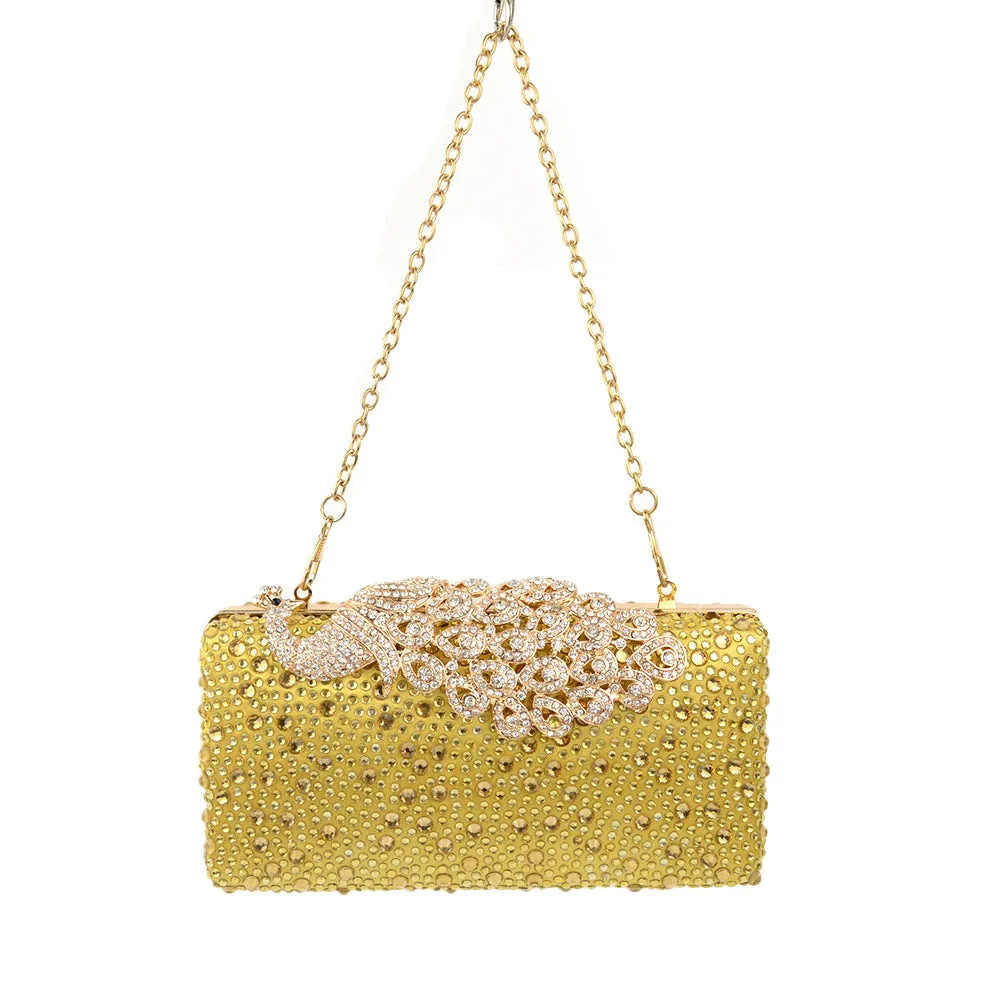 Fashion Peacock with Diamond Bag