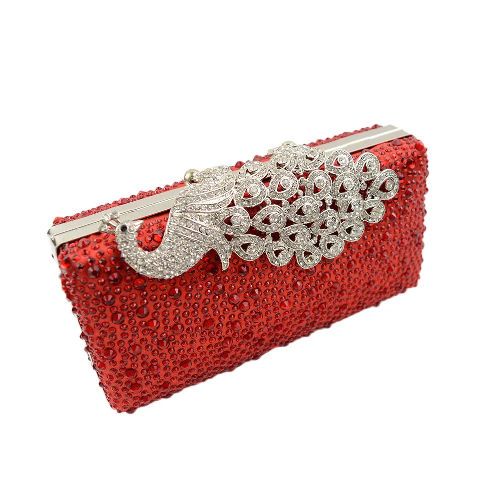 Fashion Peacock with Diamond Bag