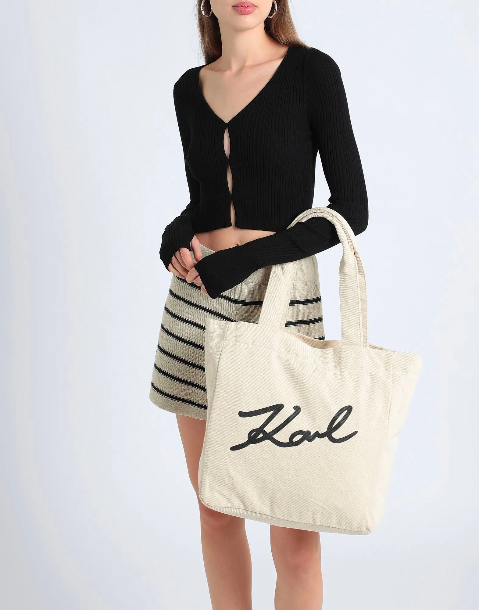 Karl Lagerfeld bag, light beige