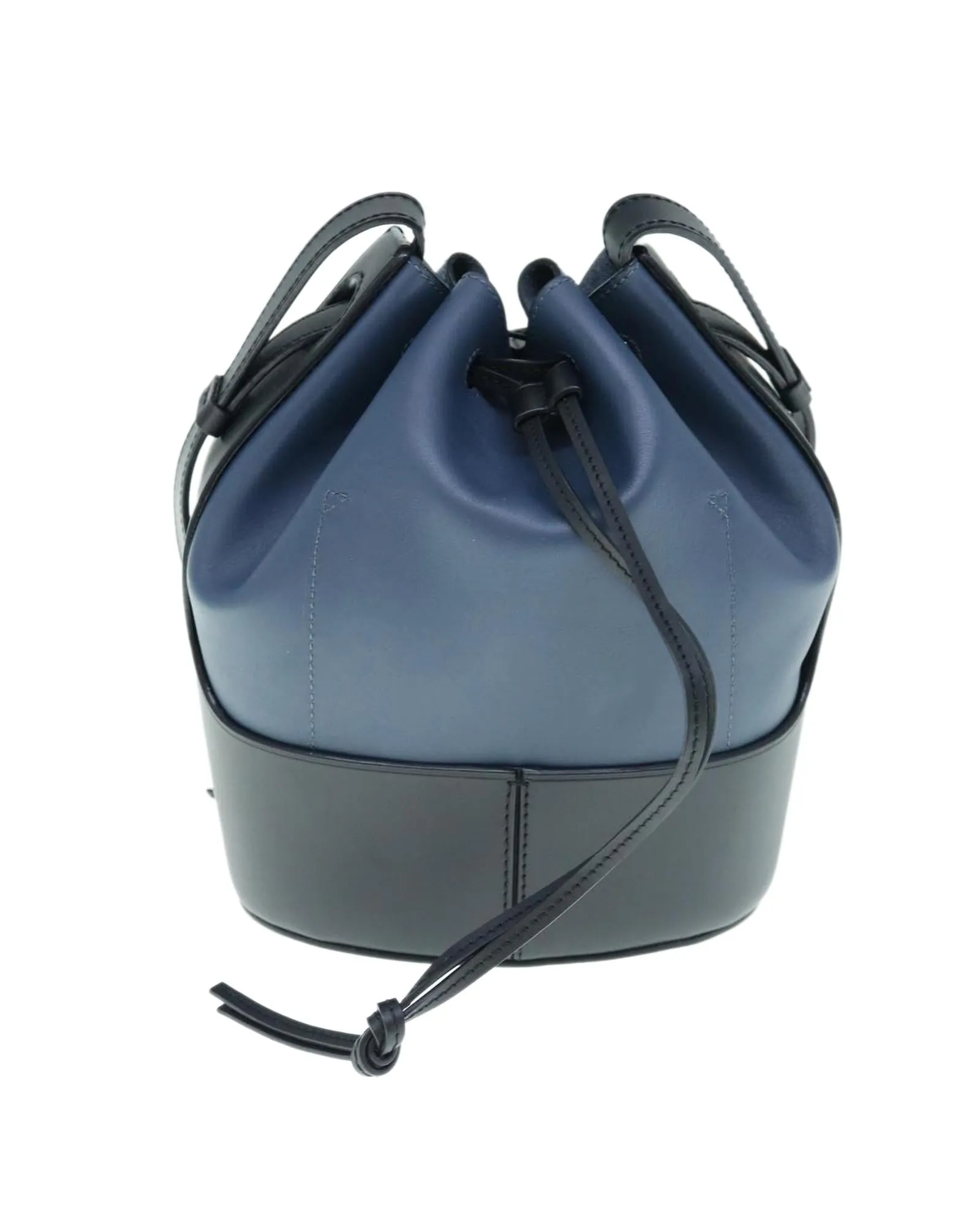 Leather Balloon Shoulder Bag with Dust Bag and Shoulder Strap