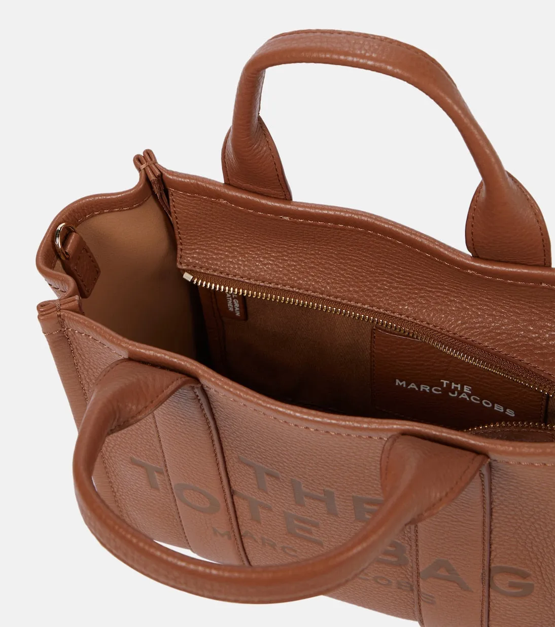 Marc Jacobs Small Leather Tote Bag, Brown