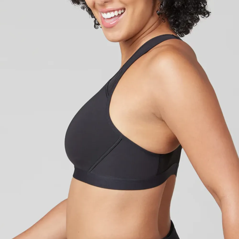 Medium Impact Sports Bra Black