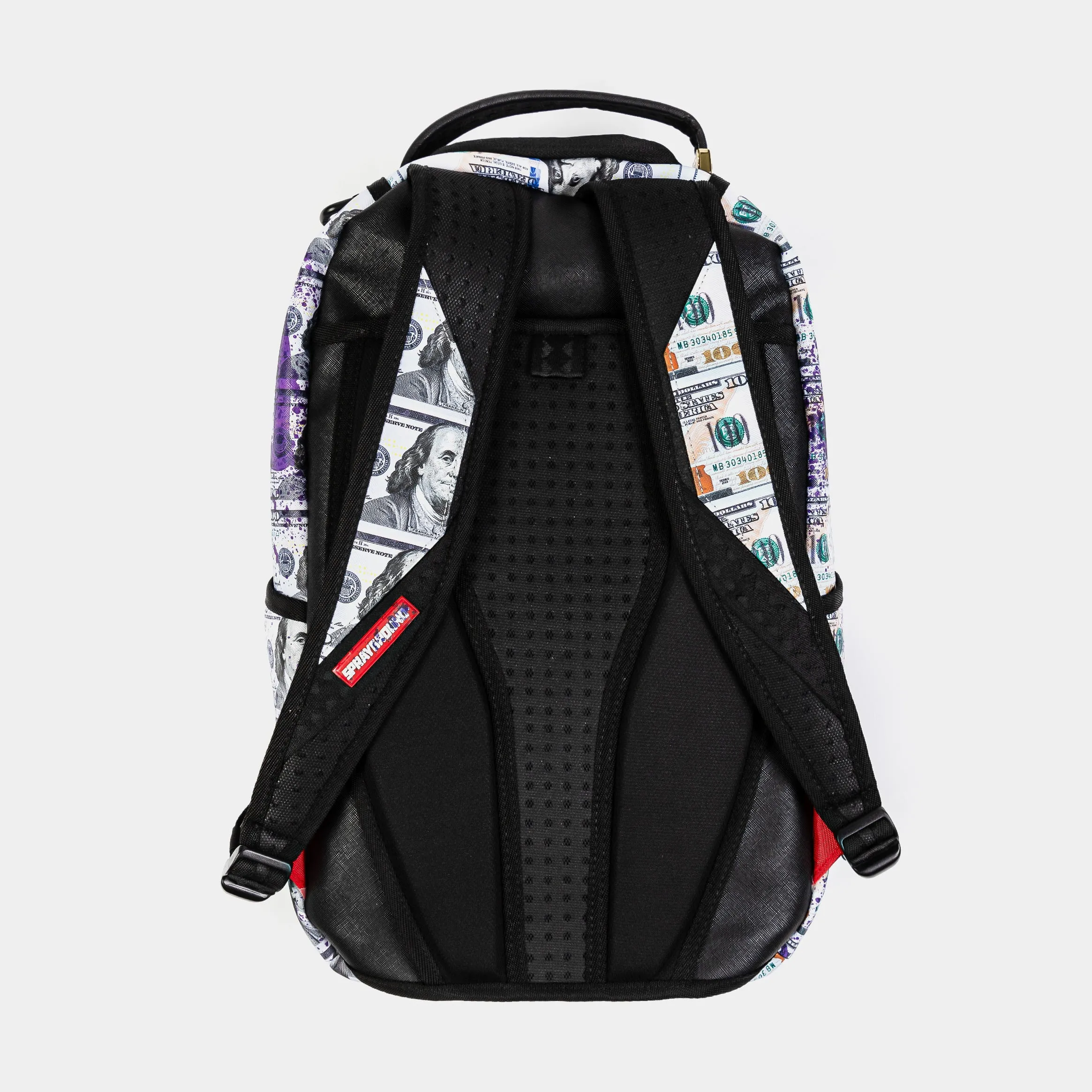 Money Splat Mens Backpack (Purple/Blue)