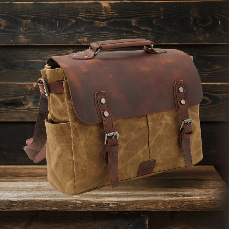 PETERSBURG | Canvas Crossbody Messenger Bag
