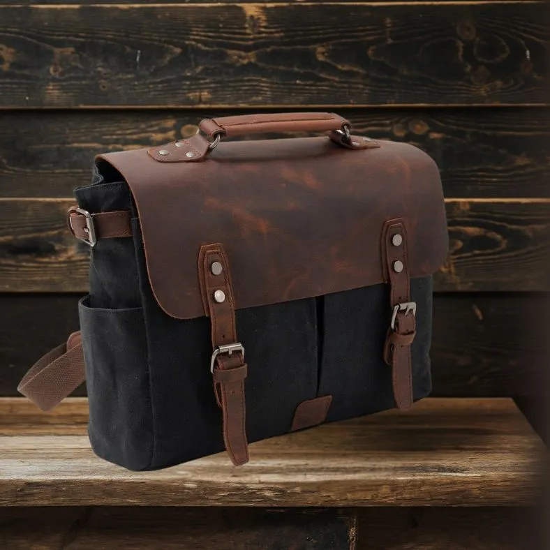 PETERSBURG | Canvas Crossbody Messenger Bag