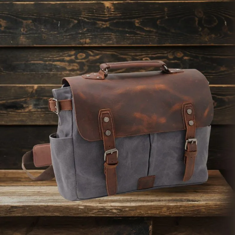 PETERSBURG | Canvas Crossbody Messenger Bag