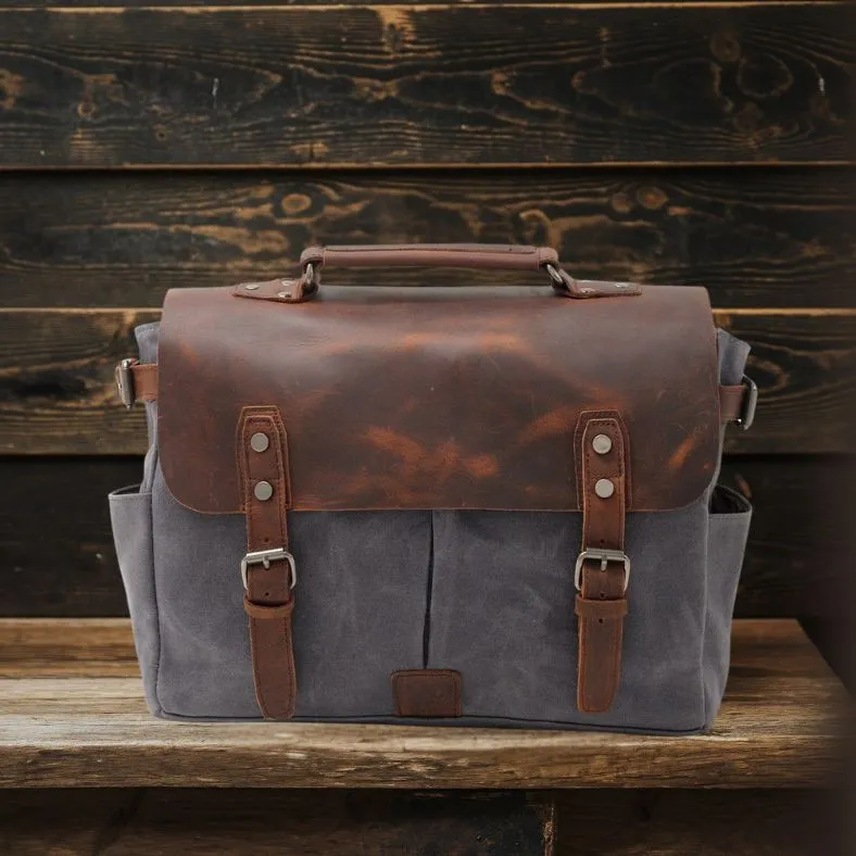 PETERSBURG | Canvas Crossbody Messenger Bag