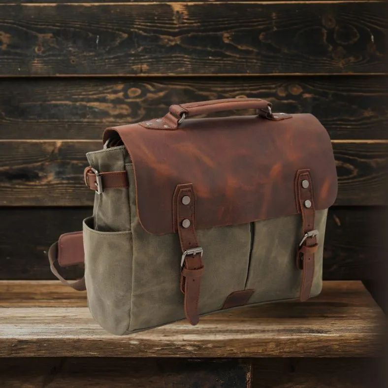 PETERSBURG | Canvas Crossbody Messenger Bag