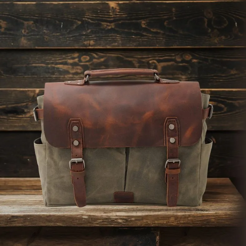 PETERSBURG | Canvas Crossbody Messenger Bag