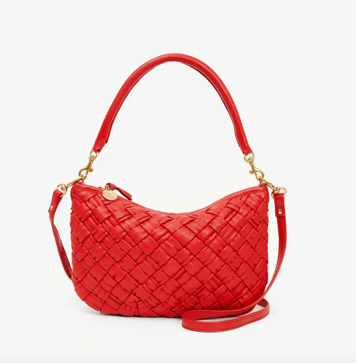 Petit Moyen Messenger Bag - Rosa Puffy Woven