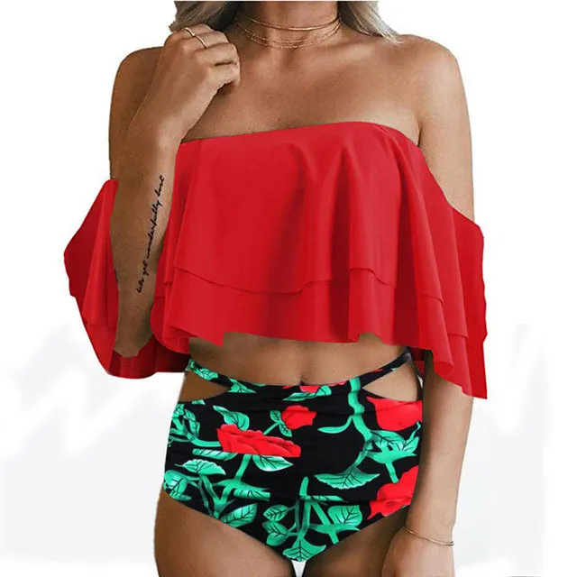 Sexy Bikini Women Swimwear High Waist