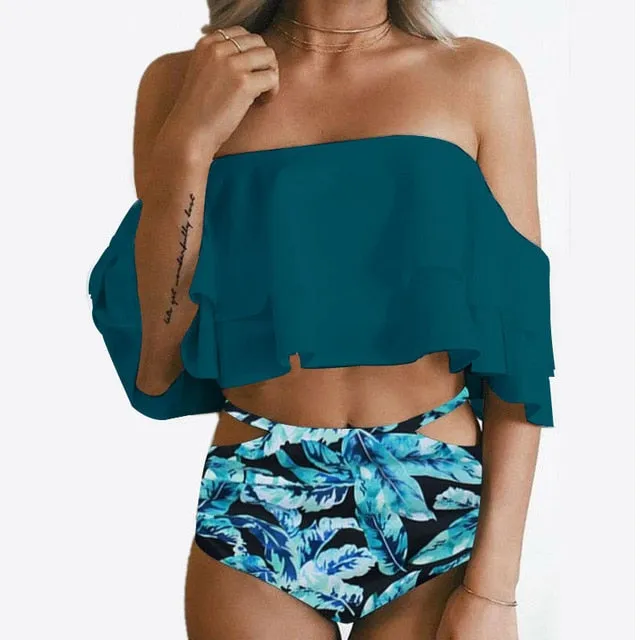 Sexy Bikini Women Swimwear High Waist