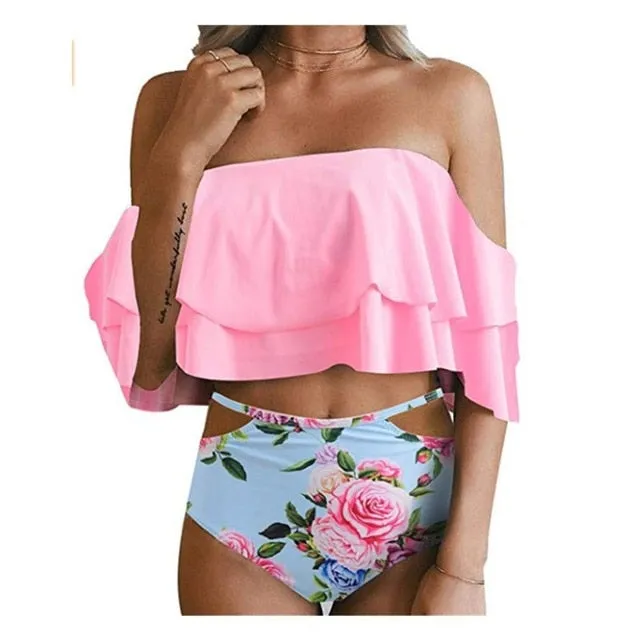 Sexy Bikini Women Swimwear High Waist