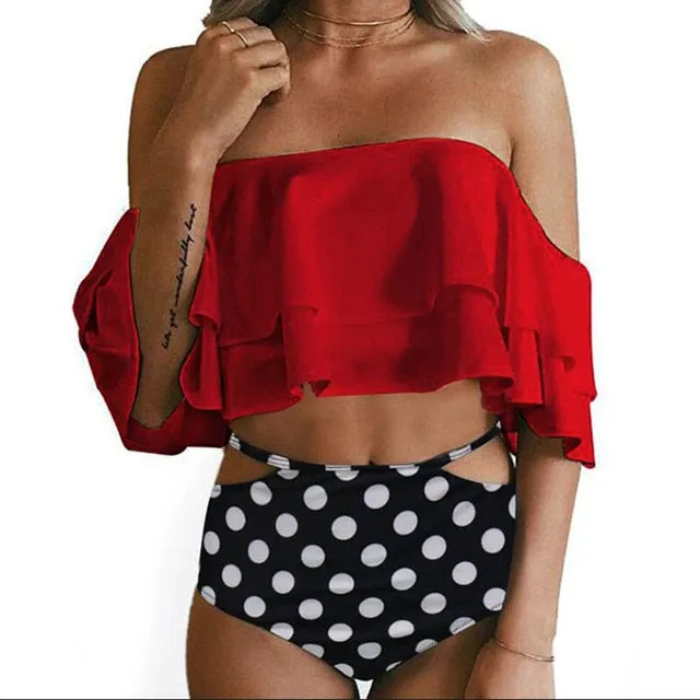 Sexy Bikini Women Swimwear High Waist