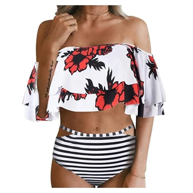 Sexy Bikini Women Swimwear High Waist