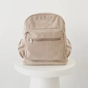 Small Corduroy Backpack - Oat