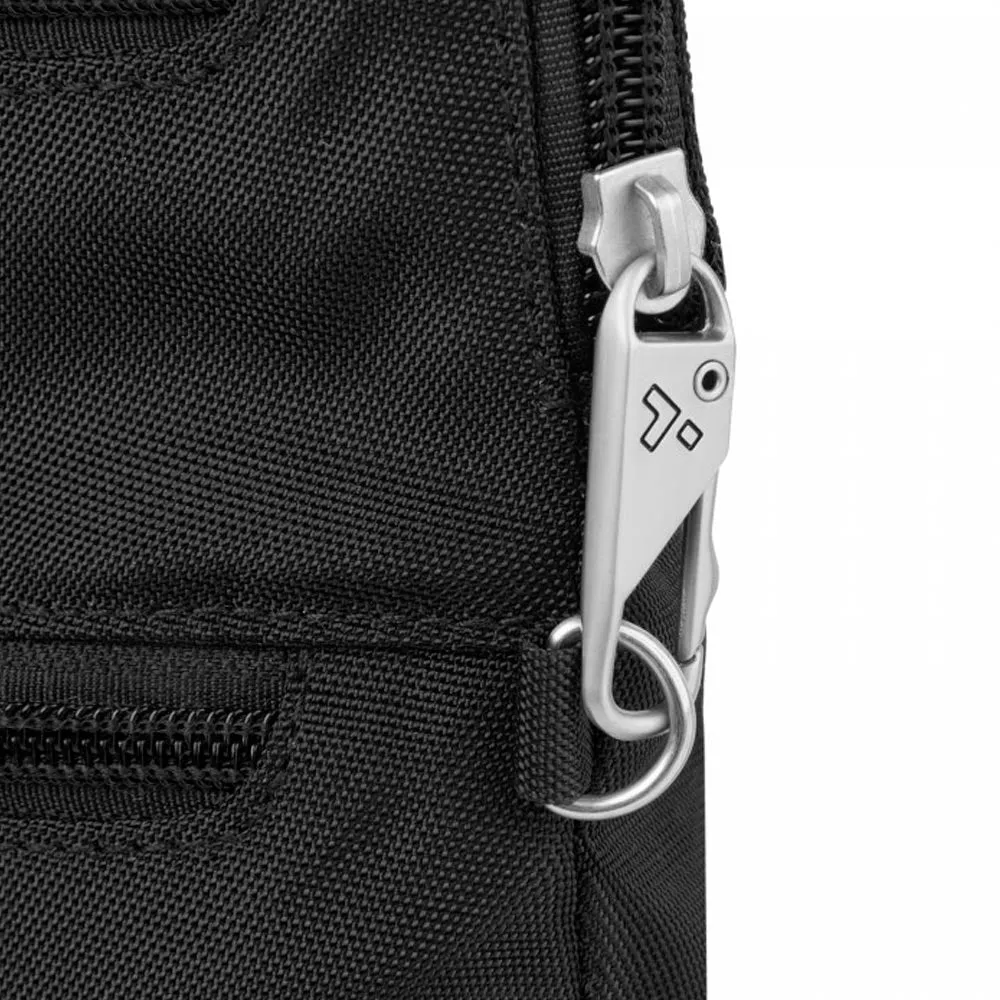 Travelon Anti-Theft Complete Crossbody RFID Blocking Purse Bag Card Slots Black