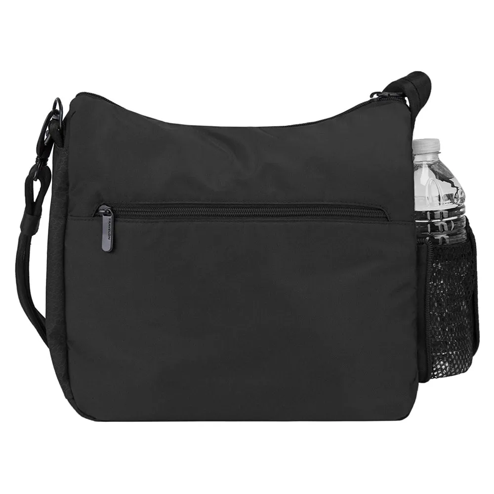 Travelon Crossbody Bag Anti-Theft Active Medium Black RFID Blocking Adjustable