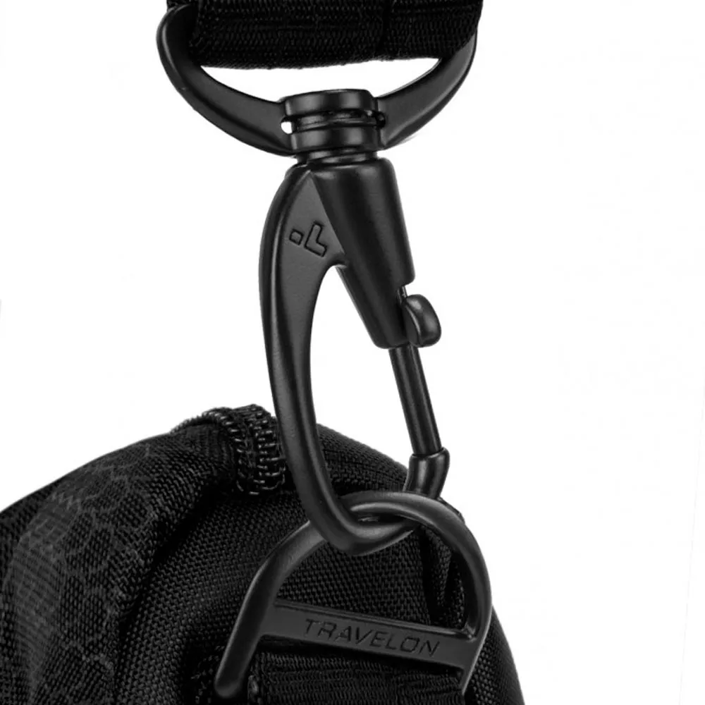 Travelon Crossbody Bag Anti-Theft Active Medium Black RFID Blocking Adjustable