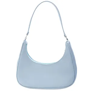 Trendy Flat Shoulder Bag - Blue