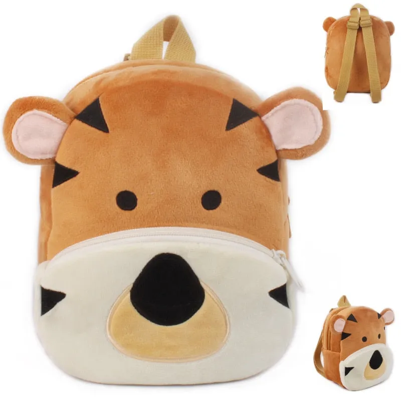 Wenkouban 3D Cartoon Plush Children Backpacks Kindergarten School Bags For Baby Boys And Girls Backpacks Cute Animal Kids Backpack Bookbag